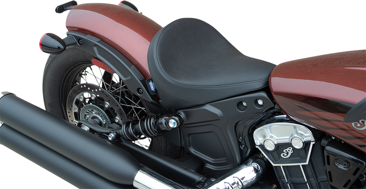 DRAG SPECIALTIES SEATS, DRAG SPECIALTIES SEATS 3/4 Solo Seat - Black Vinyl - Part 0810-2256