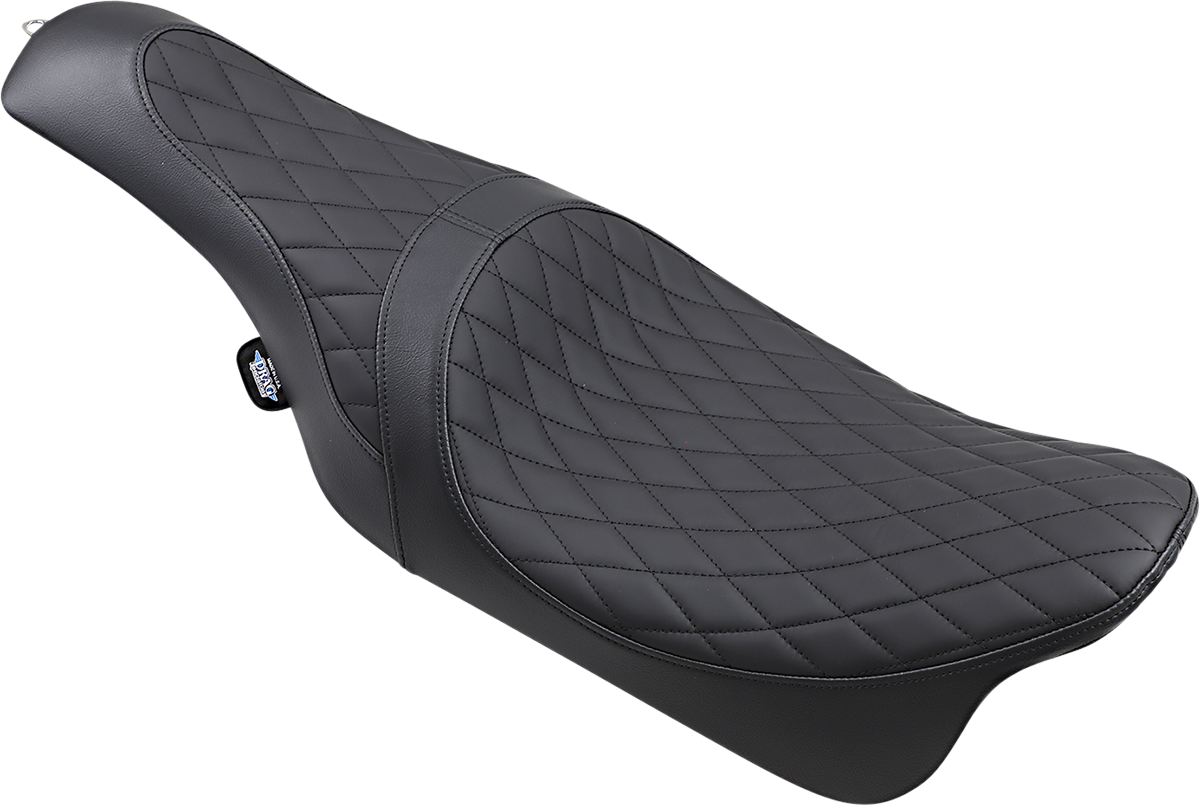 DRAG SPECIALTIES SEATS, DRAG SPECIALTIES SEATS Caballero Seat with Solar Reflective Leather and Diamond Stitch for Harley Davidson FL Models 2008-2023