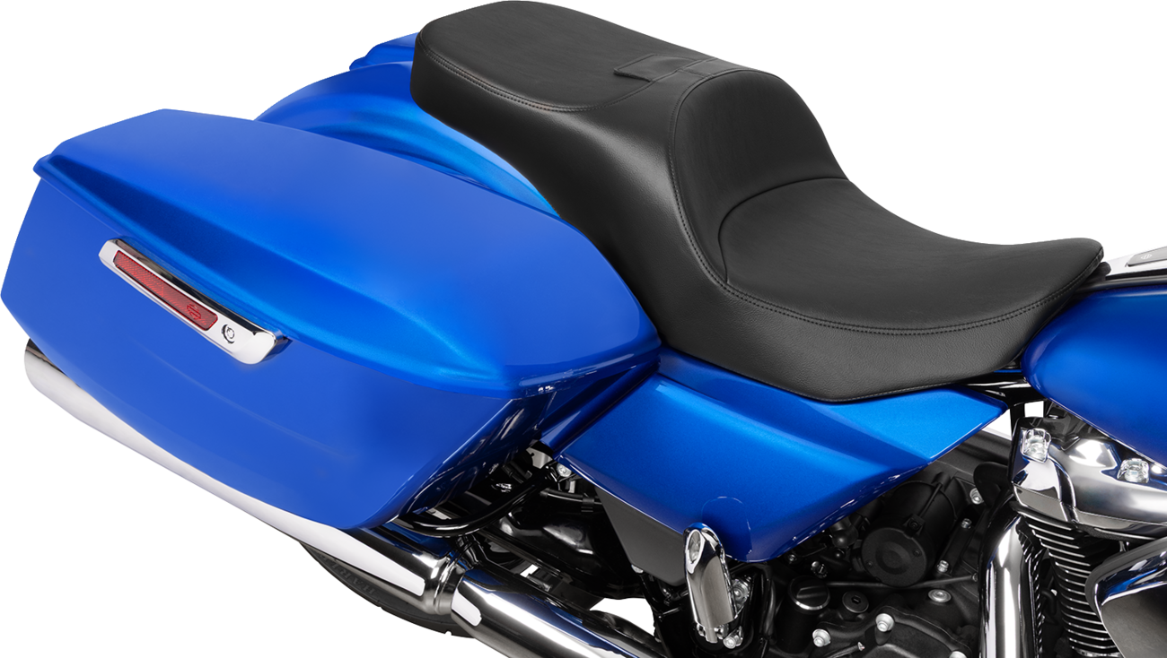 DRAG SPECIALTIES SEATS, DRAG SPECIALTIES SEATS Forward Position Freedom Seat for FLH/FLT '23-'25 – Vinyl, Smooth, Part #4715A