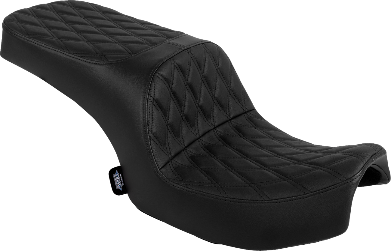 DRAG SPECIALTIES SEATS, Drag Specialties Seats Freedom Vinyl Seat with Double Diamond Black Stitch for Challenger 2020-2025 and Chieftain 2025 – Part 4722B