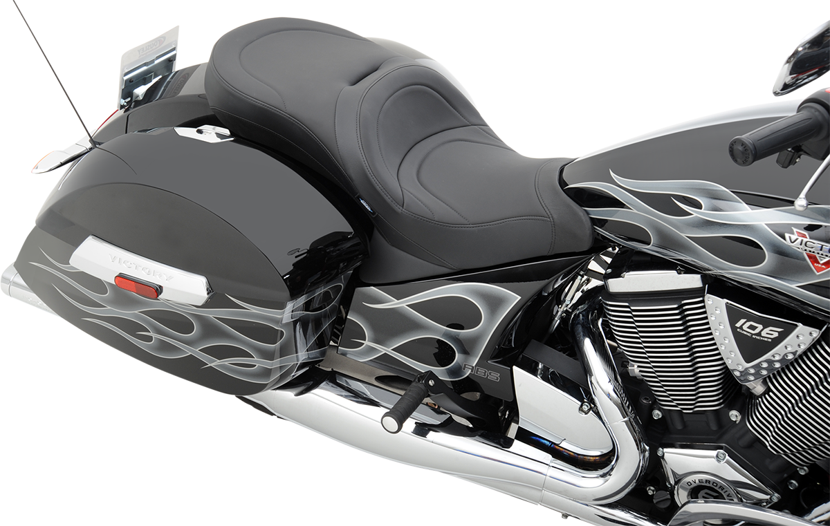 DRAG SPECIALTIES SEATS, DRAG Specialties Seats Low-Profile Touring Seat with Mild Stitching for Victory 2010-2015 - Model 0810-1540