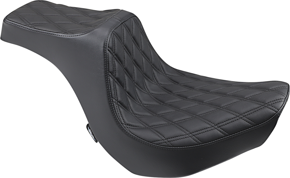 DRAG SPECIALTIES SEATS, Drag Specialties Seats Predator III Seat for Harley-Davidson FXBR/S '18-'20 - Double Diamond Black Stitching - Part Number 0802-1267