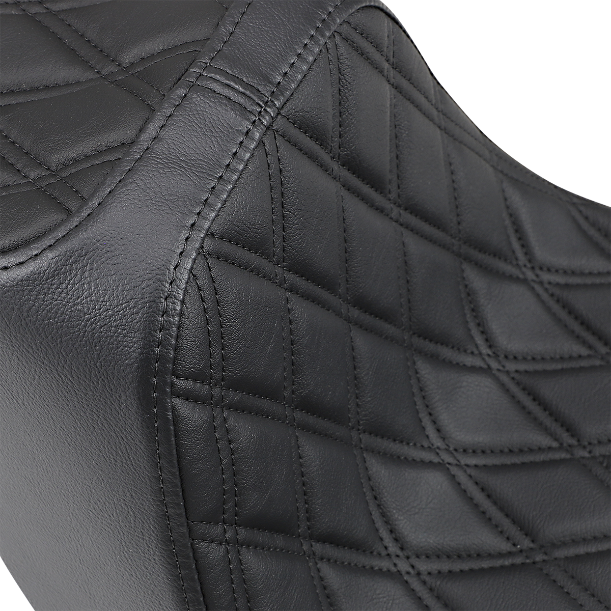 DRAG SPECIALTIES SEATS, Drag Specialties Seats Predator III Seat for Harley-Davidson FXBR/S '18-'20 - Double Diamond Black Stitching - Part Number 0802-1267