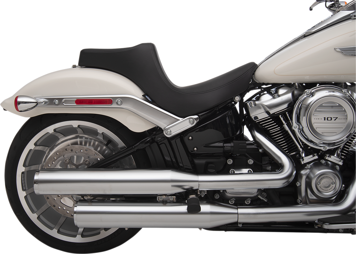 DRAG SPECIALTIES SEATS, Drag Specialties Seats Predator III Seat for Harley FXBR/S '18-'22 - Black, Smooth Finish - Part 0802-1187
