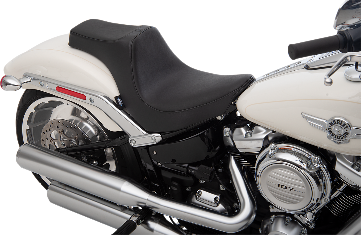 DRAG SPECIALTIES SEATS, Drag Specialties Seats Predator III Seat for Harley FXBR/S '18-'22 - Black, Smooth Finish - Part 0802-1187