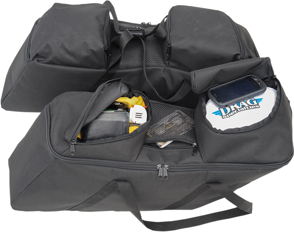 DRAG SPECIALTIES SEATS, Drag Specialties Seats Saddlebag Liners - Black for FL '14-'22 | Part No. 3501-0942