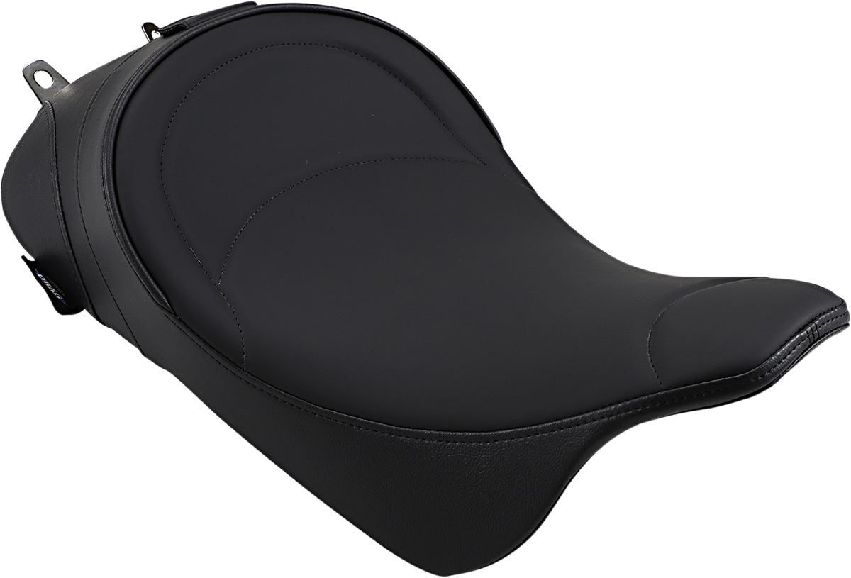 DRAG SPECIALTIES SEATS, DRAG SPECIALTIES SEATS Solo Seat - Mild Stitched with Driver Backrest for FL 2008-2023 - Part 0801-0886
