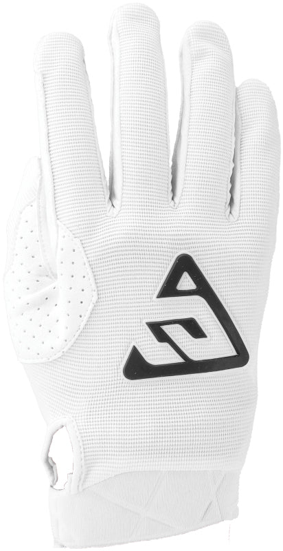 Answer 25 Peak Gloves White/Black Youth - Medium