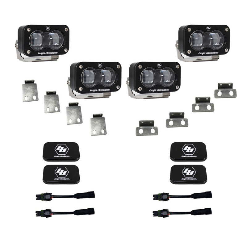 Baja Designs Ford Raptor S2 SAE Dual Fog Pocket Kit - Clear