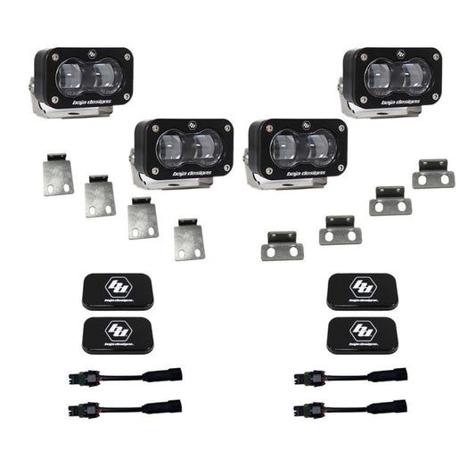 Baja Designs Ford Raptor S2 SAE Dual Fog Pocket Kit - Clear