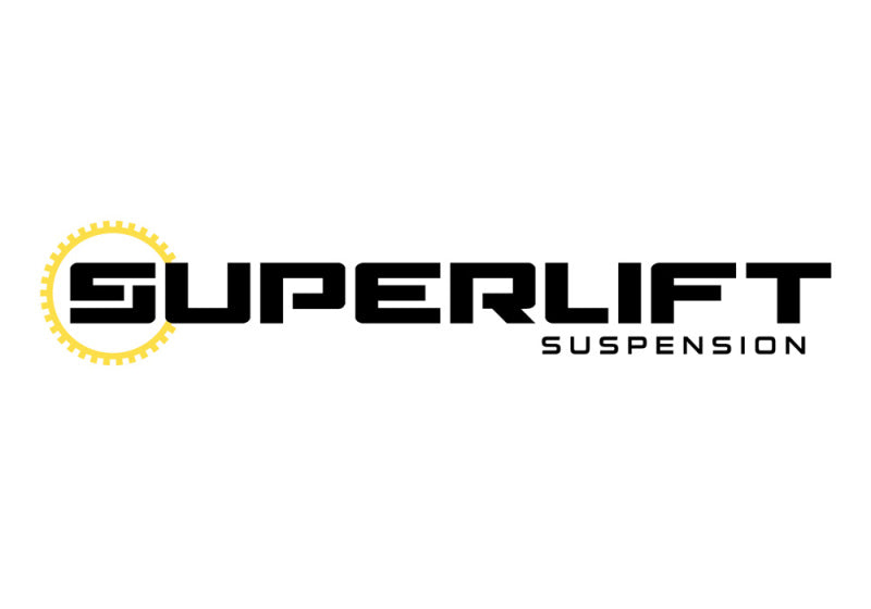 Superlift Logo showcasing the brand's commitment to quality suspension products for the 21-23 Ford F-150 Lift Kit Rear Shock Box SL Shadow 6in. Lift.