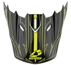 EVS T5 Pinner Visor - Black/Hiviz Yellow