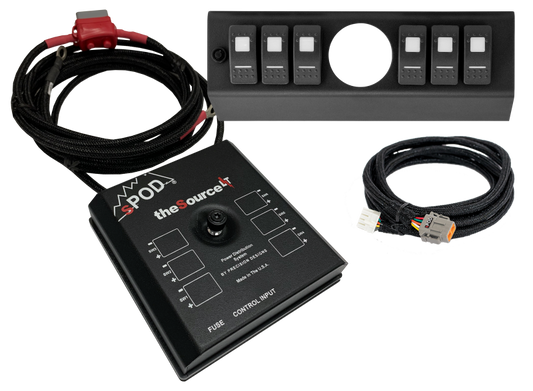 sPOD 07-08 Jeep Wrangler JKSourceLT w/Opening LED Switch Panel (2-1/16in)