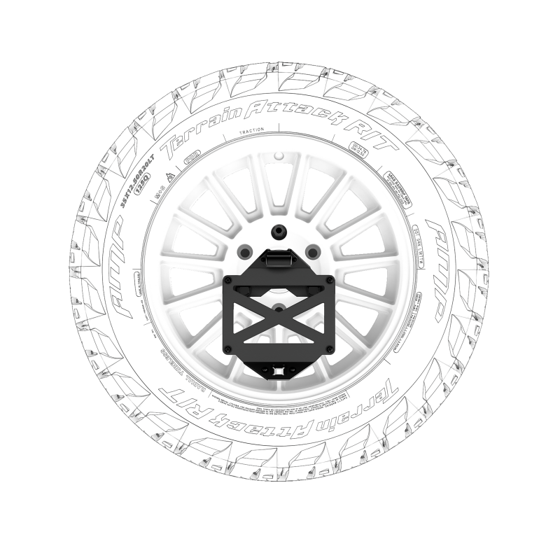 Body Armor 4x4 16-23 Toyota Tacoma/10-24 4Runner Pro Series II Tire Carrier W/ License Plate Holder