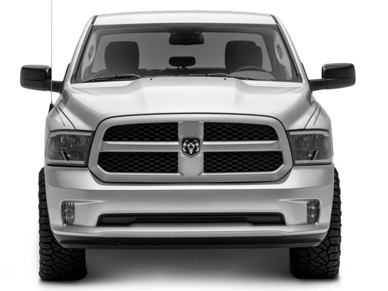 Raxiom 09-18 Dodge RAM 1500/2500/3500 Axial Series Headlights w/ LED Bar- Blk Housing (Clear Lens)