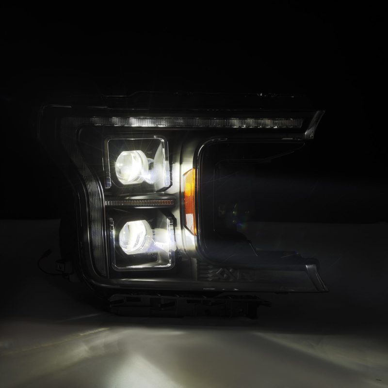 AlphaRex 18-20 Ford F150 (MK II 14th Gen Style) LUXX-Series LED Projector Headlights Alpha-Black