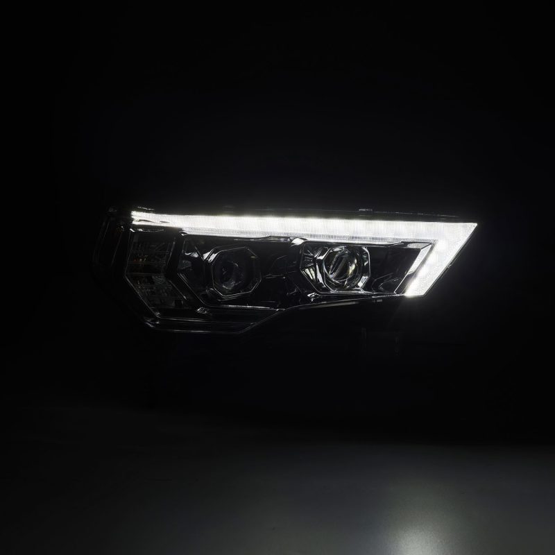 AlphaRex 14-24 Toyota 4Runner MK II LUXX-Series LED Projector Headlights Chrome