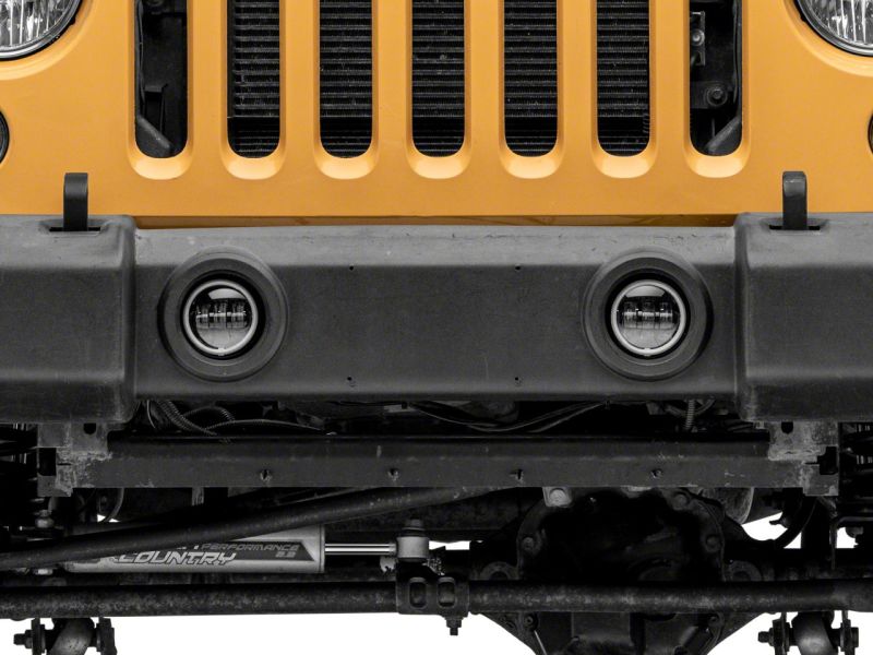 Raxiom 07-18 Jeep Wrangler JK Axial Series Halo LED Fog Lights- Amber