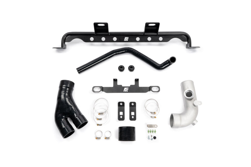 AMS Performance 2017+ Ford F150/Raptor 2.7L/3.5L EcoBoost High Mount Intercooler (Black w/AMS Logo)