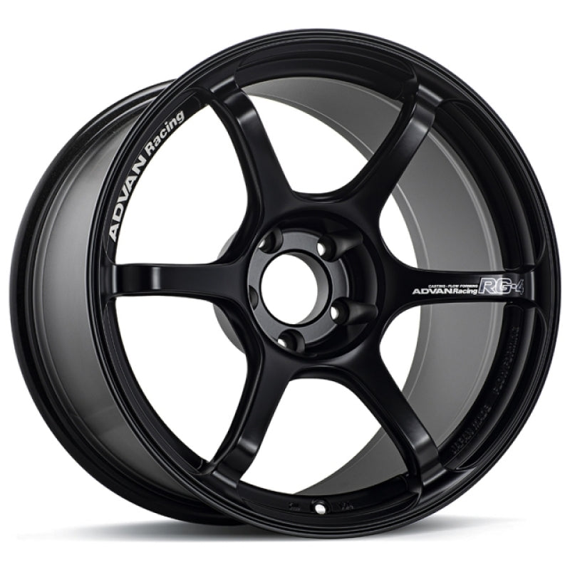 Advan RG-4 17X8.5 +31 5x114.3 Semi Gloss Black Wheel