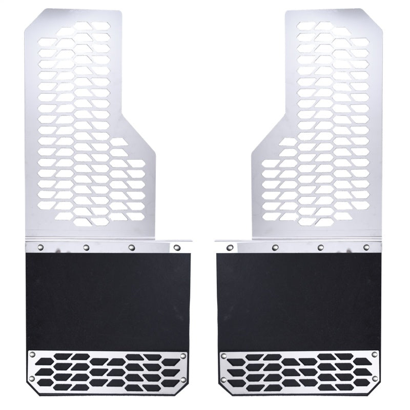 Putco Hex Shield Series Mud Skins Set of 2 for 10-24 Ram HD, enhancing truck protection against mud and debris.
