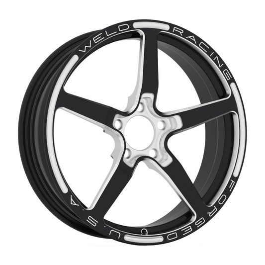 Weld Alumastar 2.0 1 Piece 17x4.5 / 5x4.5 BP / 2.25in. BS Gloss Black Milled Wheel
