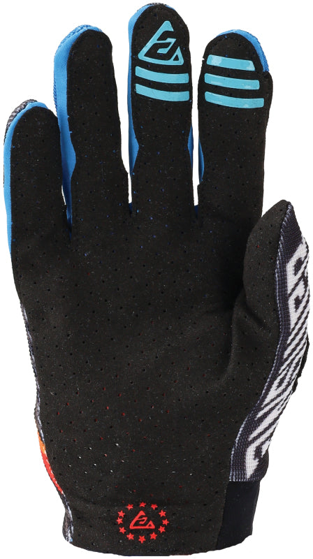 Answer 25 Aerlite Drip Gloves Black/White/Rainbow Youth - XL