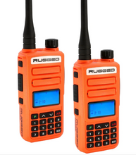 Load image into Gallery viewer, Rugged Radios 2 PACK - Rugged GMR2 PLUS - GMRS / FRS Two Way Handheld Radios Safety Orange