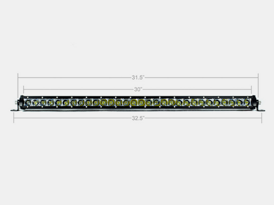Cali Raised 32In Slim Single Row Led Bar