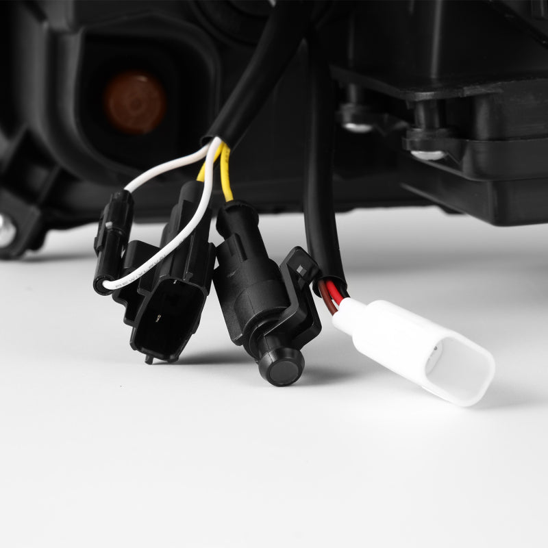 AlphaRex 23-24 Toyota Tacoma LUXX-Series LED Proj Headlights Blk w/Actv Light & Seq. Sig + DRL