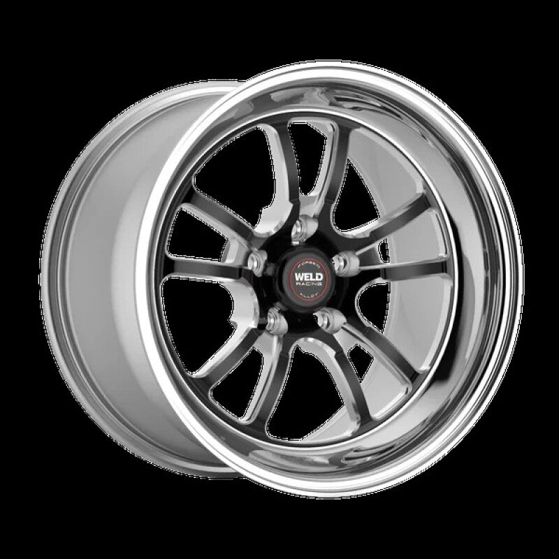 Weld S70 RT-S 17x7in / 5x120.65 BP / 4.8in. BS - Black Center - Polished Shell Wheel