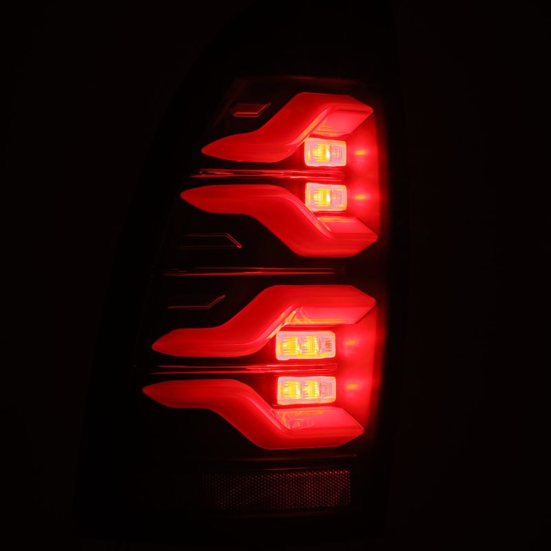 AlphaRex 05-15 Toyota Tacoma LUXX-Series LED Tail Lights Black