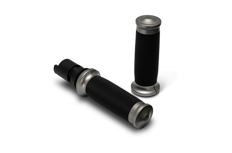 Performance Machine  24-25 Touring, 2025 Softail TBW  Contour Handle Grip Set - Gun Metal Gray