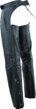 Load image into Gallery viewer, Kuryakyn Leather By River Road Longhaul Leather Chaps Black - Large