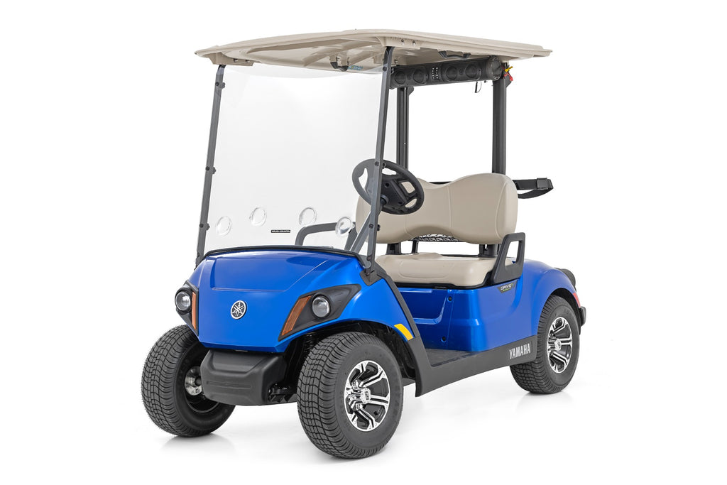 Vented Full Windshield | Scratch Resistant | Yamaha Drive2 Golf Cart