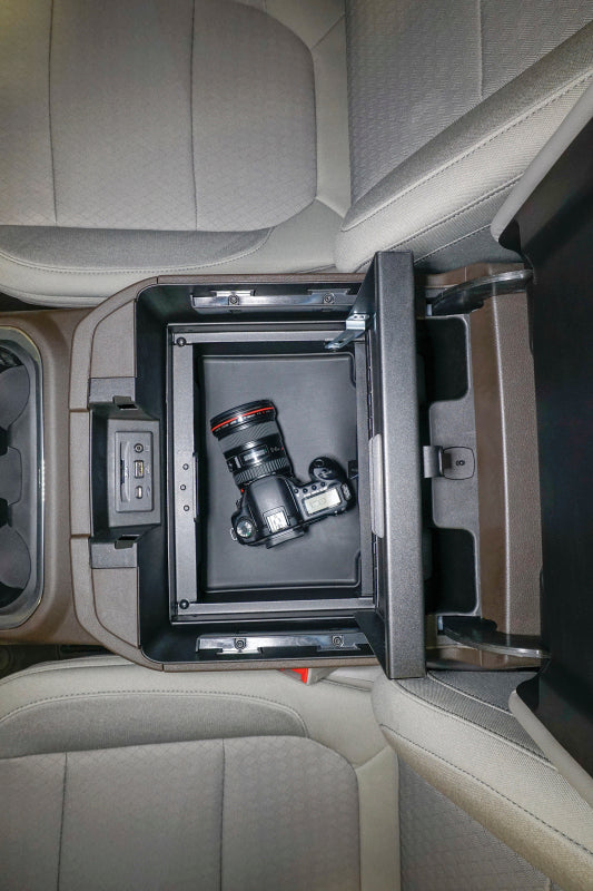 Tuffy Console Safe W/ Combo Lock For Chevrolet Silverado And Gmc Sierra W/ Flow Thru Console