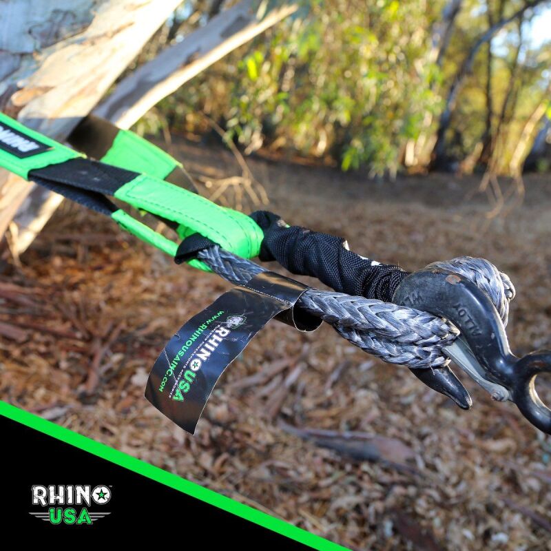 Rhino USA Synthetic Soft Shackle (1Pk 3/8InX22In) (Green)