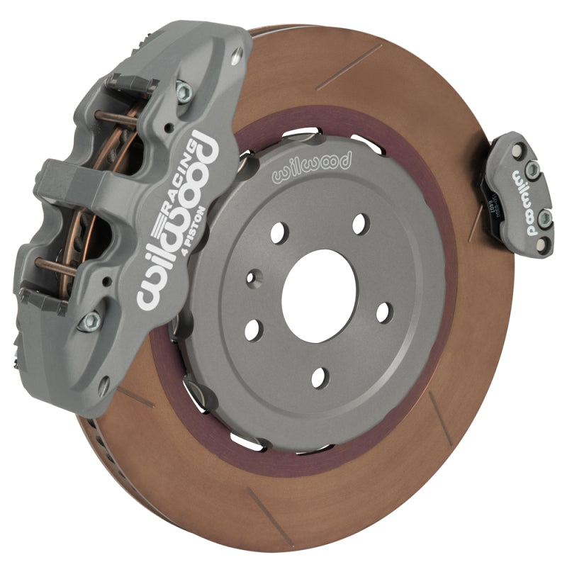 Wilwood kit rear EPB AERO4/ST C8 vette 2020-UP road race 15.00 rotor ANO W/LINES