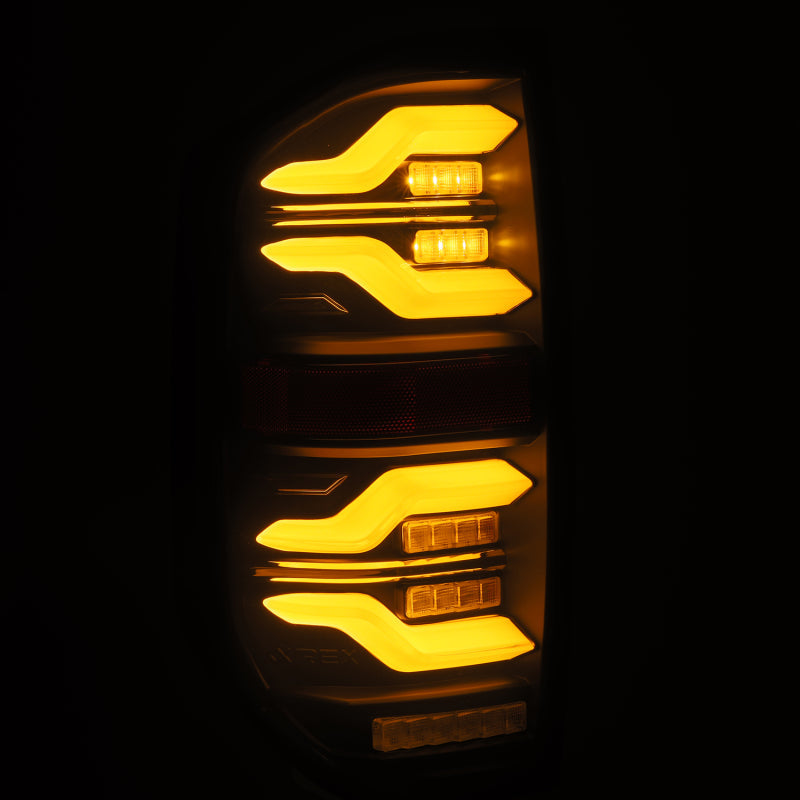 AlphaRex 14-21 Toyota Tundra LUXX-Series LED Tail Lights Alpha-Black