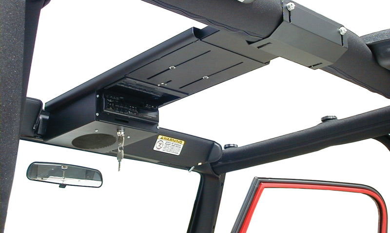 Tuffy Overhead Console- Single Compartment Black