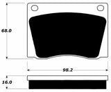 Porterfield Brake Pads for 1972 JAGUAR XK E