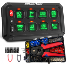 Load image into Gallery viewer, 8-Gang Switch Panel With RGB And Remote Control Bluetooth App