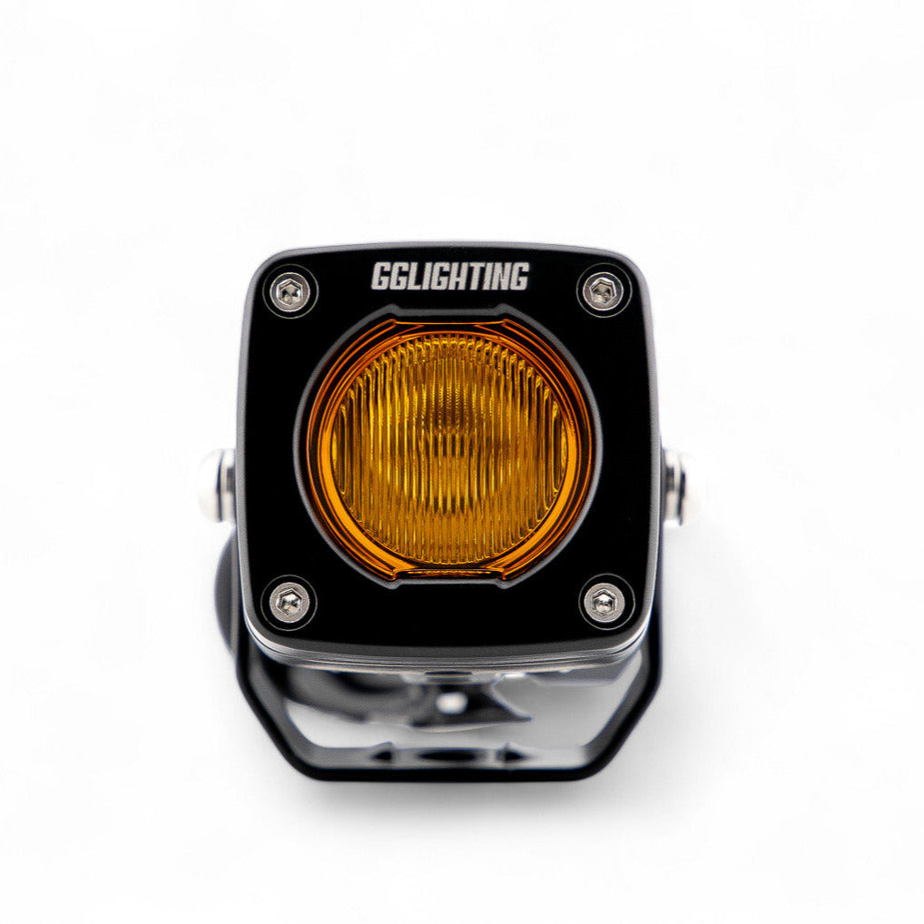 GP5 Single LED Pod Light Amber + Free Clear Lens