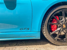 Load image into Gallery viewer, &quot;GTS&quot; Door Vinyl Logo Emblems for Porsche Vehicles (Boxter, Cayman, 911, Macan, Cayenne, Panamera)