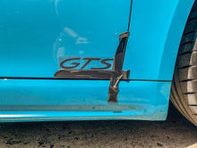 Load image into Gallery viewer, &quot;GTS&quot; Door Vinyl Logo Emblems for Porsche Vehicles (Boxter, Cayman, 911, Macan, Cayenne, Panamera)