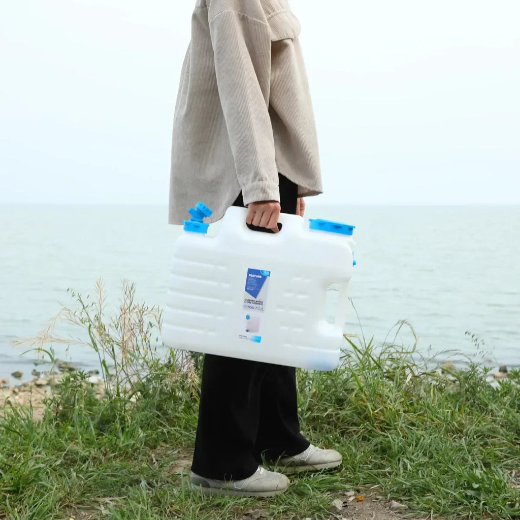 Portable Camping Water Container with Spigot and Wheels