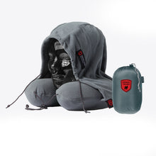 Load image into Gallery viewer, Hooded Travel Neck Pillow