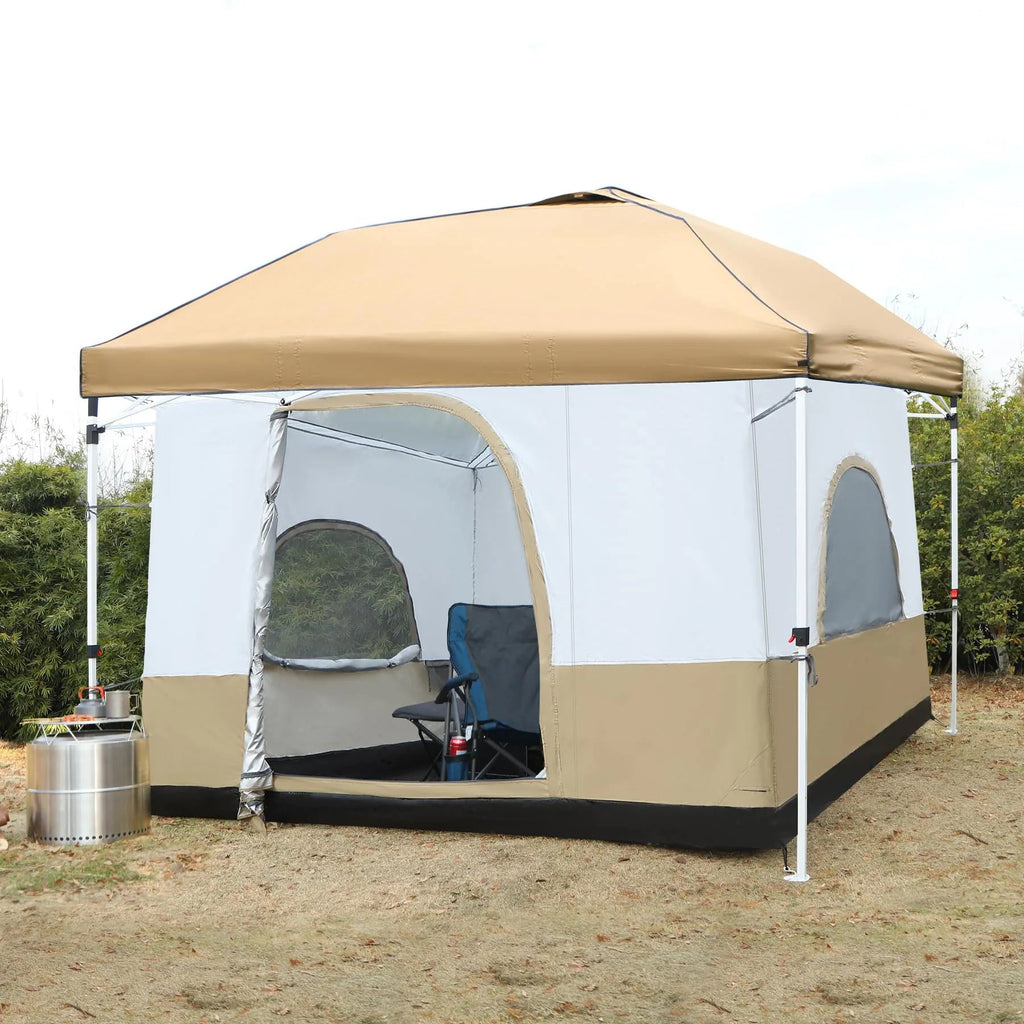 Camping Cube Inner Tent for 10'x10' Pop Up Canopy (Canopy & Frame NOT Included)