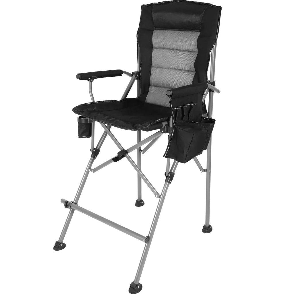 Extra Tall Folding Chair with High Back and Hard Arms