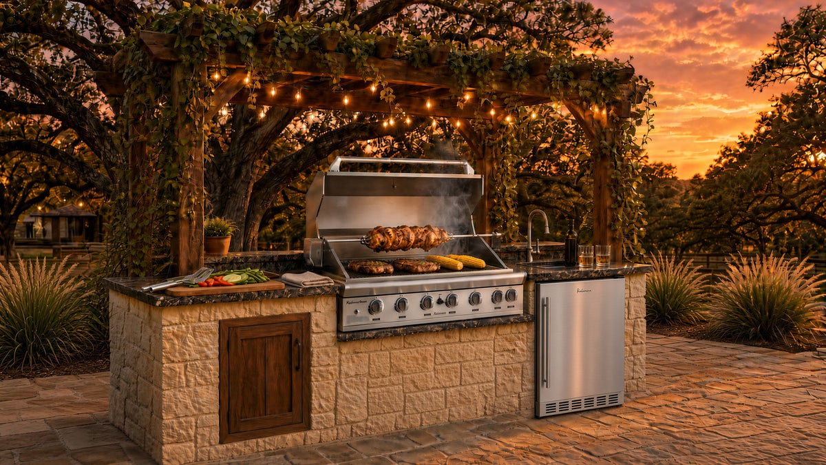 Kalamera 43inch built-in 6-burner Outdoor S/S Grill K-kitchen Series